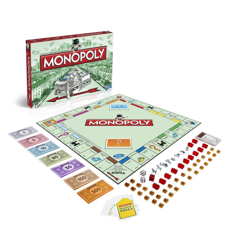 Group of people playing Monopoly at our club